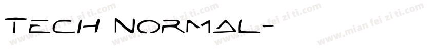 Tech Normal字体转换